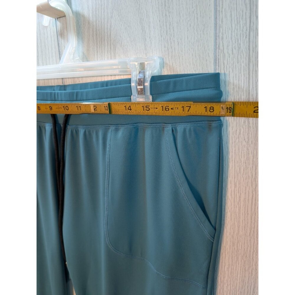 Zyia Active Peak Joggers Womens XXL Blue Ankle Zip Gold Zippers Drawstrings - Picture 9 of 10